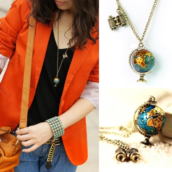 Fashion jewelry World Necklace Earth Day Gift - Picture 1 of 2